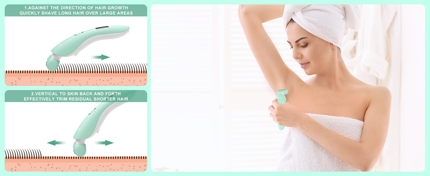Електричний жіночий бритва Solimpia для тіла, ніг, рук, пахв та бікіні. Бездротовий бритва для сухого та мокрого гоління. Тример для бікіні.