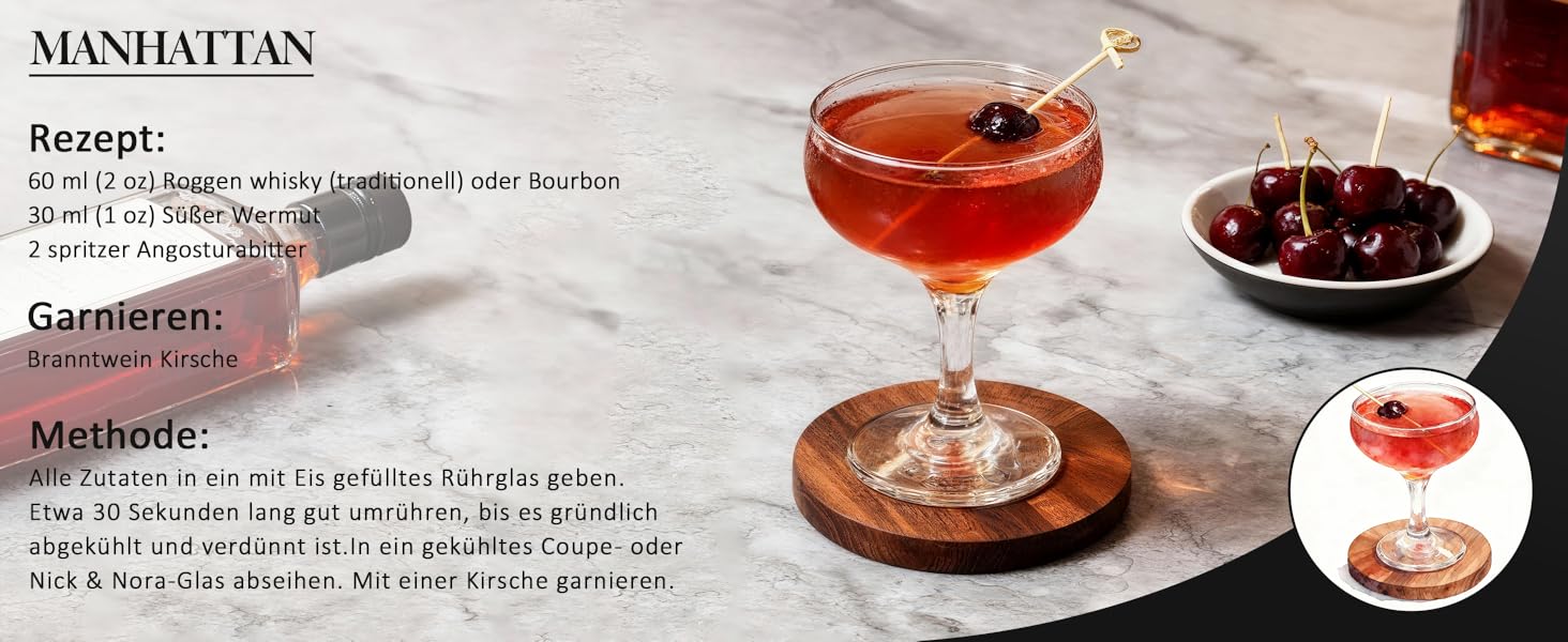 Набір для коктейлів 700 мл, 25 предметів: професійний шейкер, барменський набір з нержавіючої сталі, дерев'яна підставка для приготування напоїв