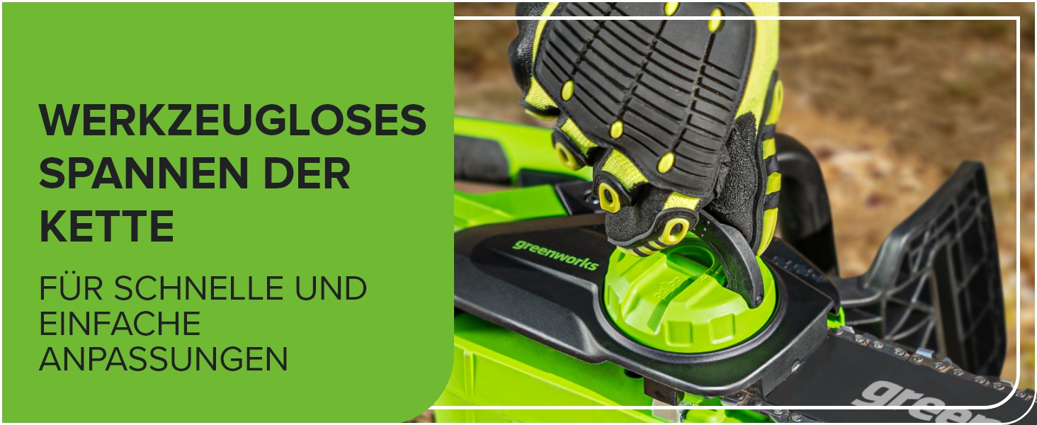 Акумуляторна ланцюгова пила Greenworks G40CS30II 12