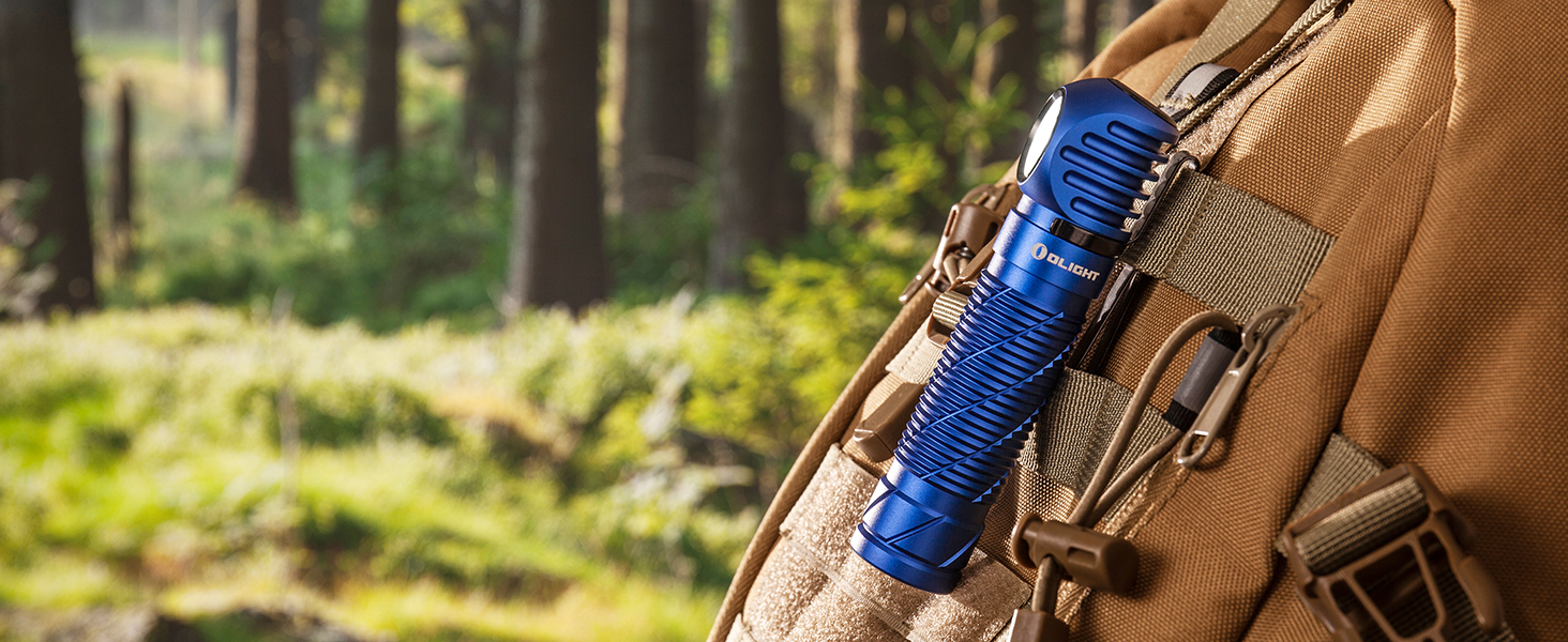 Лобовий ліхтар OLIGHT Perun 2 2500 люмен, USB-зарядка, 5 режимів, акумулятор, для бігу, риболовлі, кемпінгу, синій