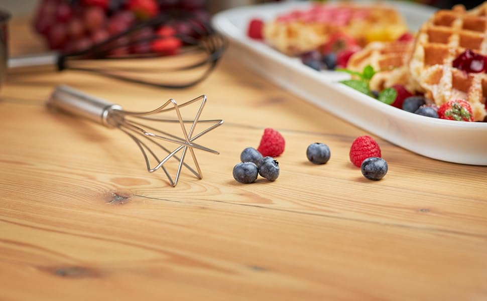 Міксер кухонний RÖSLE Gourmetbesen, нержавіюча сталь 18/10, 27 см, сріблястий