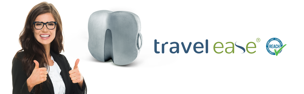 Подушка для сидіння Travel Ease з гелевою піною Memory Foam - ергономічна підтримка для офісу, авто та ігор (сірий)