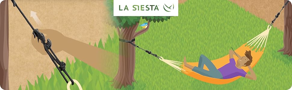 Кріплення для гамаків LA SIESTA TreeMount Black, універсальне, для різних поверхонь, чорне