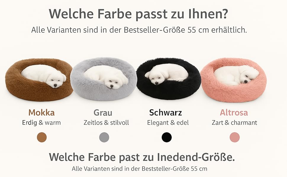 Кругле ліжко для собак та котів Flamingo, м'яке, з подушкою, діаметр 55 см, рожеве, 55x55x12 см