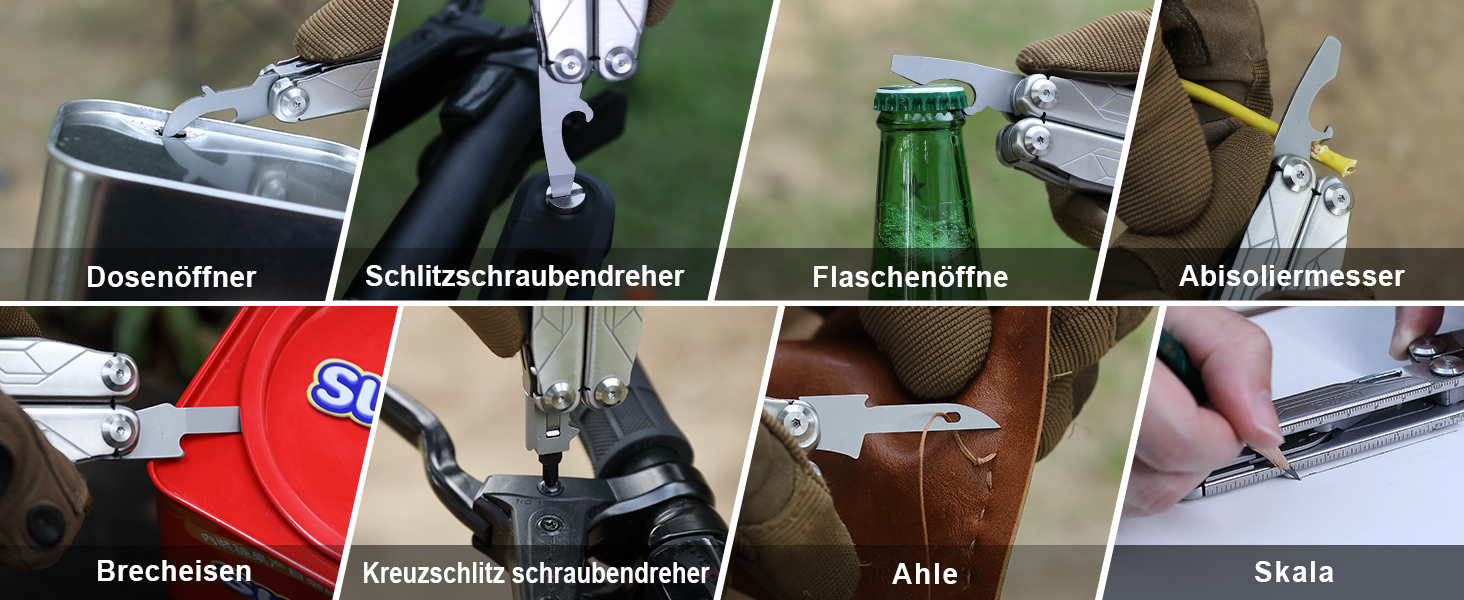 Мультитул NexTool Muiltool 19 в 1: мультифункціональний інструмент з плоскогубцями, ножем, викрутками, ножицями, сталь, для кемпінгу, подарунок для чоловіків