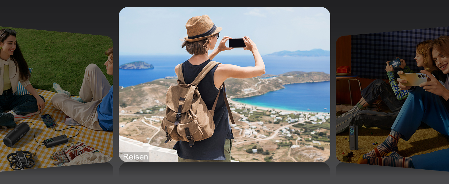 Power Bank AsperX 20000mAh 165W з USB-C кабелем, сумісний з MacBook, Dell, HP, Lenovo, iPad, iPhone, Galaxy