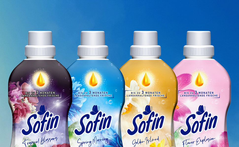 Кондиціонер для білизни Sofin Vegan Golden Island, антипілінг-ефект, без мікропластику, 0.81 л (набір 10 шт)