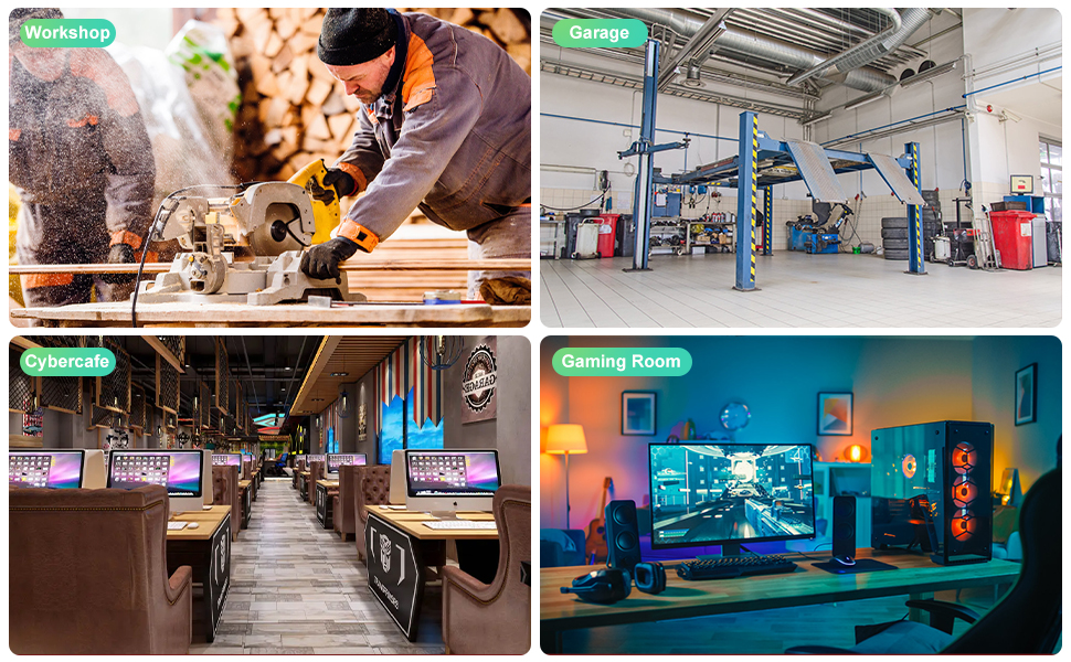 Мережевий фільтр 10 розеток з захистом від перенапруги, з вимикачем та поворотними кріпленнями, металевий корпус (білий)