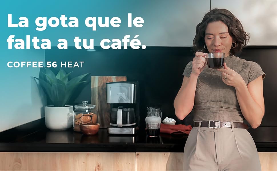 Кавоварка Cecotec Coffee 66 Smart Plus: програмована, 980W, 1,5л, сталь, LCD, 12 чашок