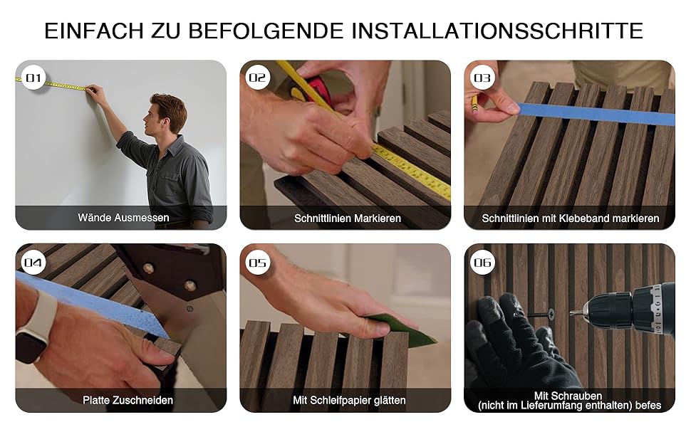 Акустична настінна панель з натурального шпона Темний дуб, 240x60x1.8 см (1.44 м²), дерев'яна панель для шумоізоляції вітальні, офісу та домашньої студії