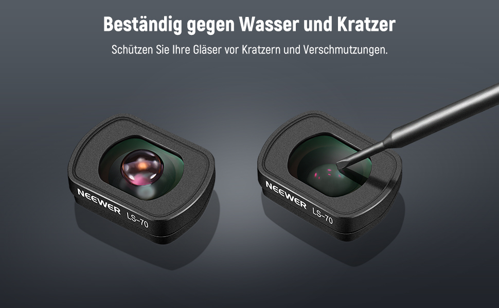 NEEWER Набір фільтрів ND для DJI Osmo Pocket 3: ND2-32, CPL, 0.72x, 112° Ширококутний об'єктив, 2 захисні плівки