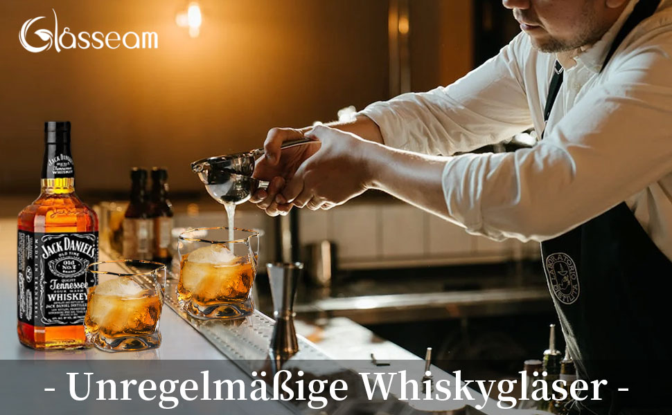 Набір склянок для віскі з нерівними гранями, 6 шт. Об'єм 250 мл. Стильні келихи для скотчу, бурбону, рому. Ідеальний подарунок для тата, чоловіка, друзів. Прозорі скляні келихи для бару.