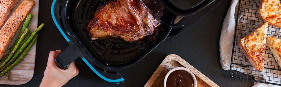 Фритюрниця Cecotec Cecofry Full InoxBlack 5500: 5.5 л, 1600 Вт, 8 режимів, PerfectCook, сталь