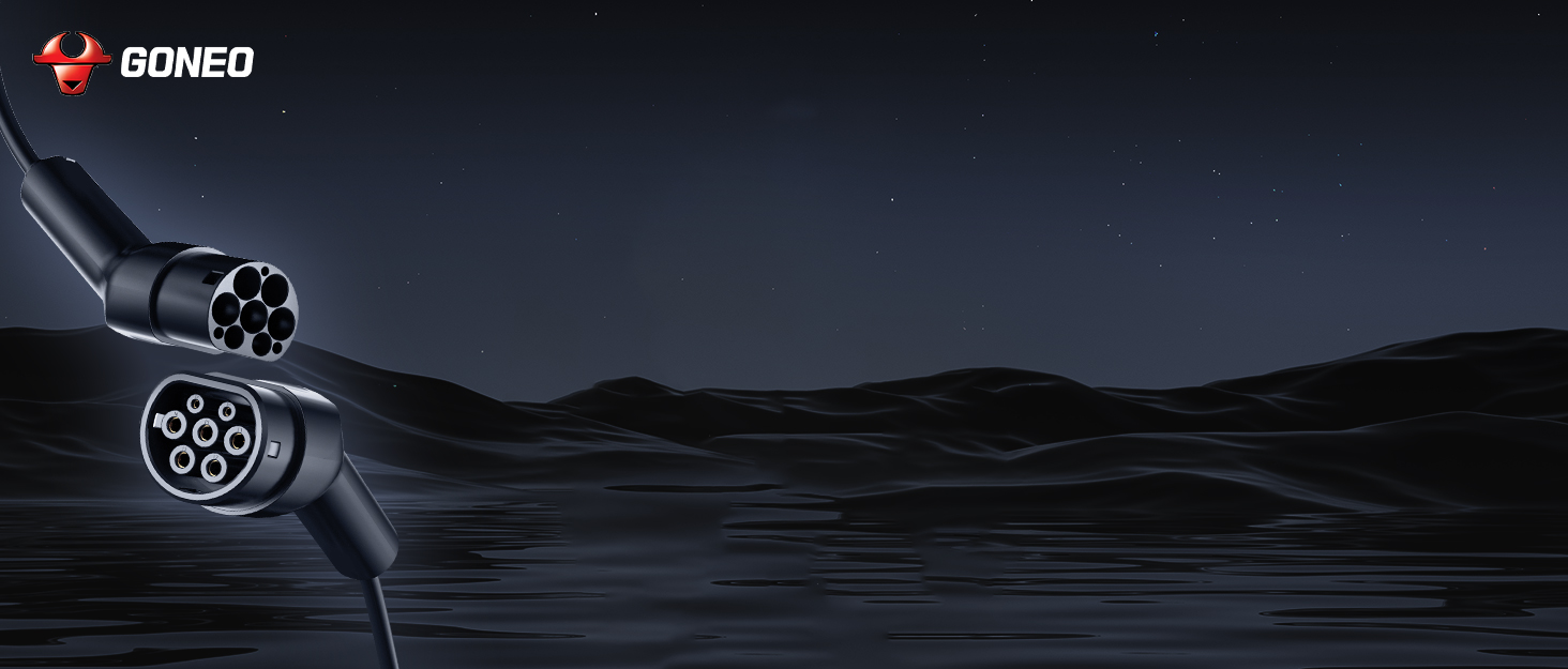 Кабель зарядки для електромобіля GONEO Typ 2, 11кВт, 7м, 16A, 3 фази