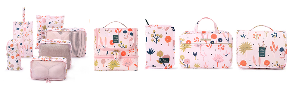 Жіноча сумочка для туалетних аксесуарів Lychii, рожева. Органайзер для подорожей, валіза та ручної поклажі