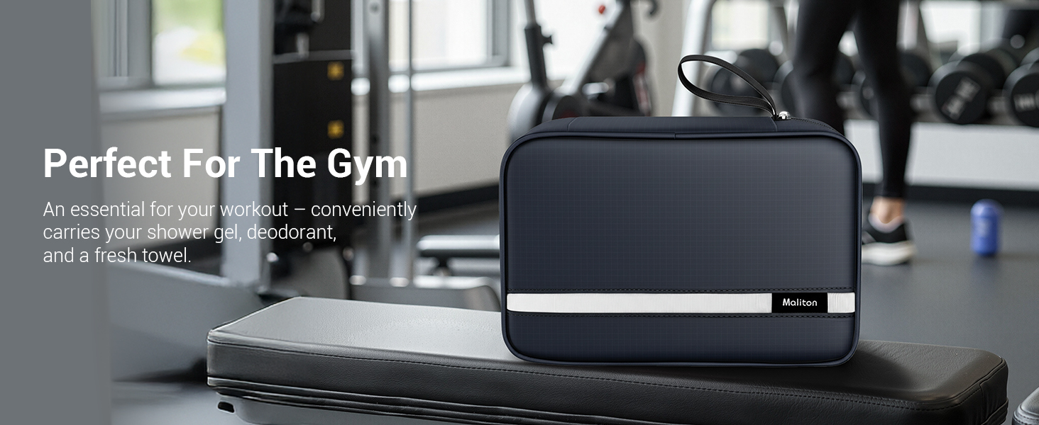 Сумка для туалетних речей Maliton: велика водонепроникна сумка для подорожей, спорту та басейну | 4 відділення | Складана | Navy Blue