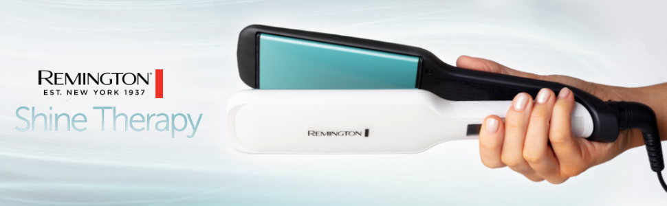Випрямляч для волосся Remington S8550 Shine Therapy з LCD-дисплеєм: керамічне покриття з аргановою олією та вітаміном E, 150-230°C