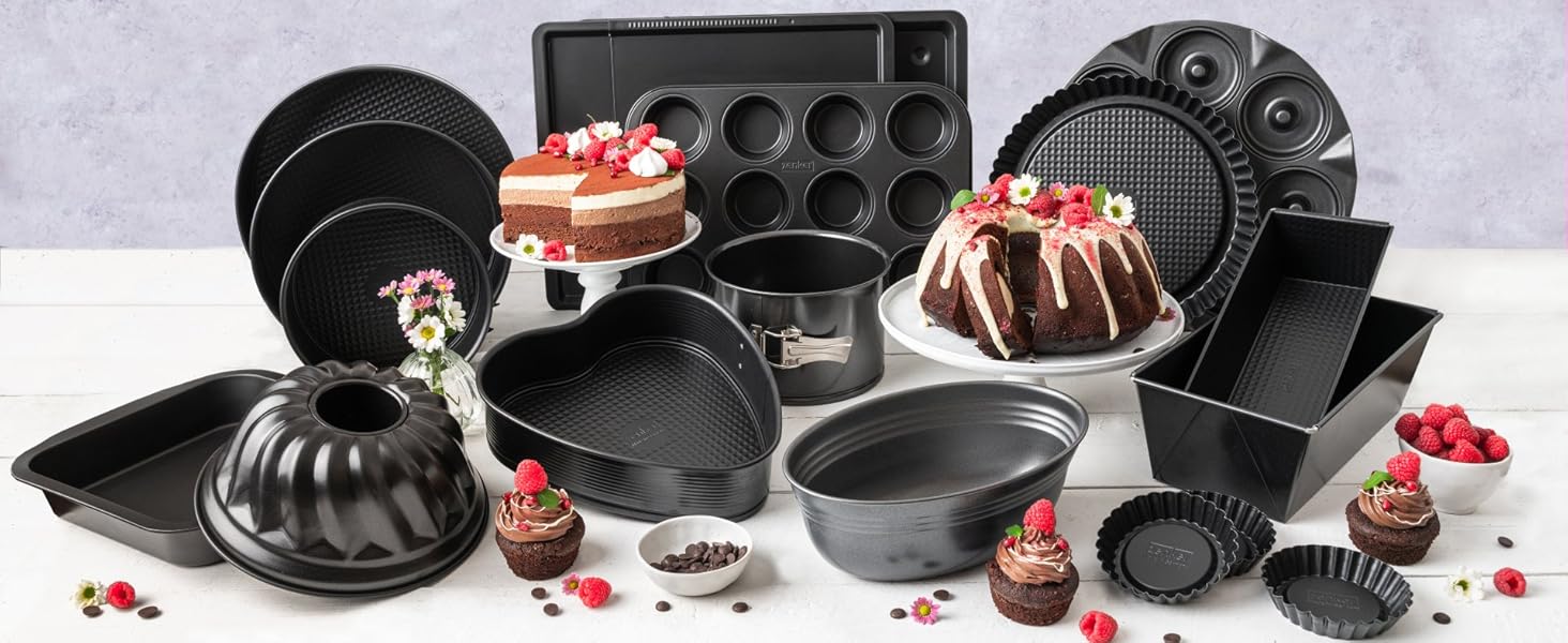 Форма для випічки Zenker Springform Perfect Black 26 см - антипригарна, сталь, до +230°C, Німеччина