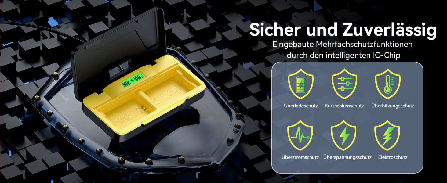 Зарядний пристрій ENAGON NP-FZ100 20W PD з LCD-дисплеєм для Sony Alpha (A7, A9, A7R, FX3, FX30)