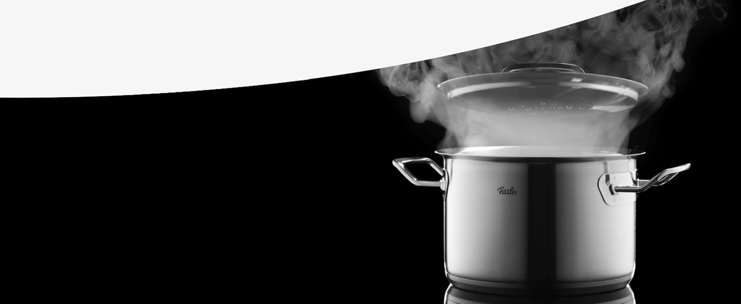 Каструля Fissler Original-Profi Collection з нержавіючої сталі, 1,4 л, 16 см, з металевою кришкою та внутрішньою шкалою для молока, підходить для індукції