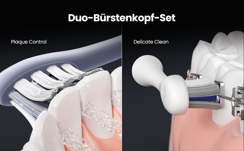 Електрична зубна щітка Oclean X Pro Digital з 4 насадками та кейсом для подорожей, звукова, з кольоровим дисплеєм, 3 режими, відстеження 8 ділянок, таймер, APP, срібляста