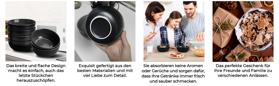 Набір мисок Miamio Le Papillon, 6 шт по 600 мл: для смузі, салатів, супів | 600 мл