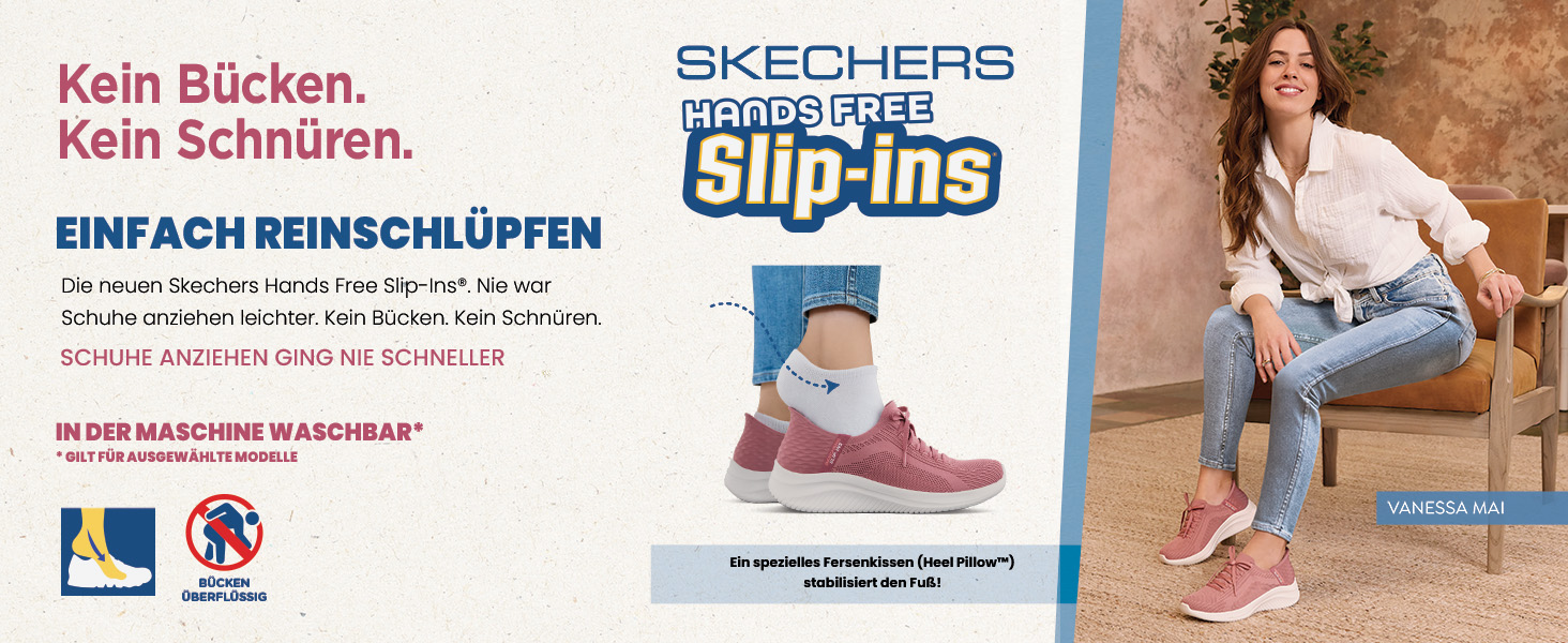 Кросівки Skechers Glide-Step Vibey Hands Free Slip-ins для жінок, сірі та помаранчеві, 38 EU
