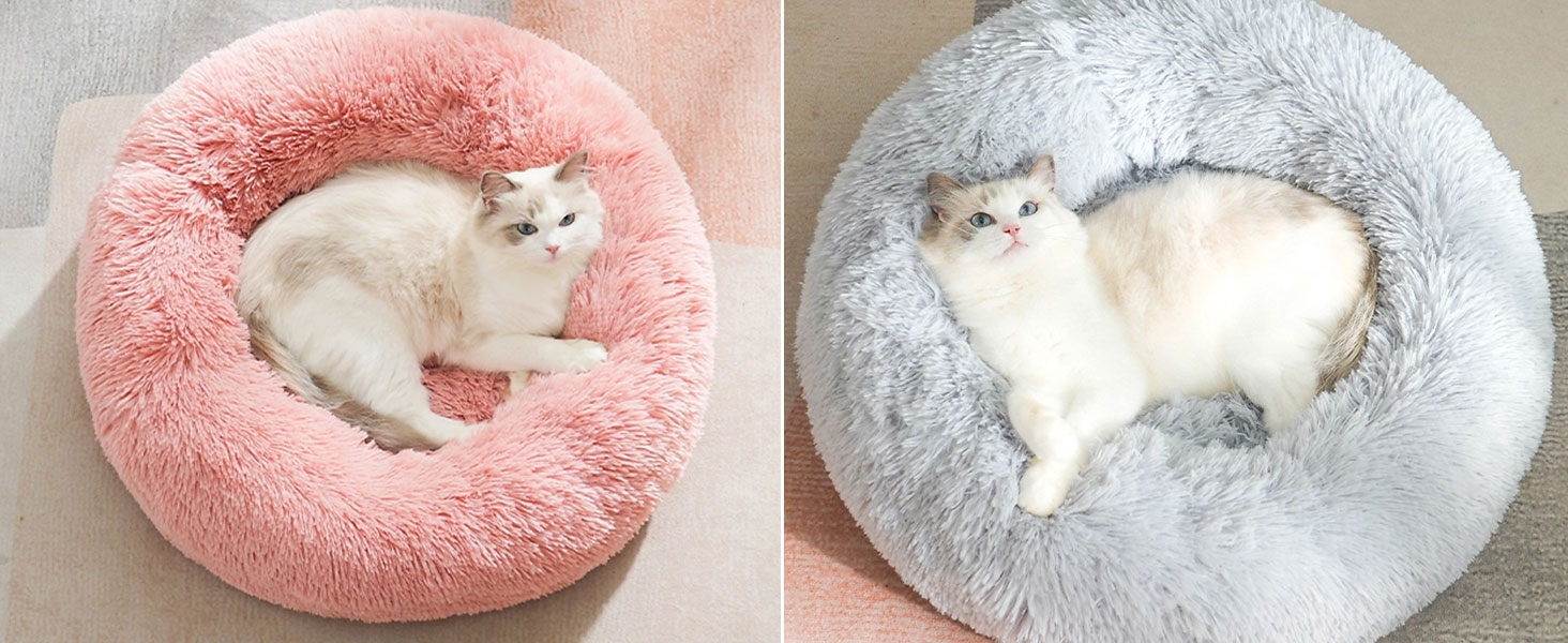 Крісло-лежанка для котів та собак 50 см, м'яке, плюшеве, антиковзаюче, легко миється, темно-сірий колір