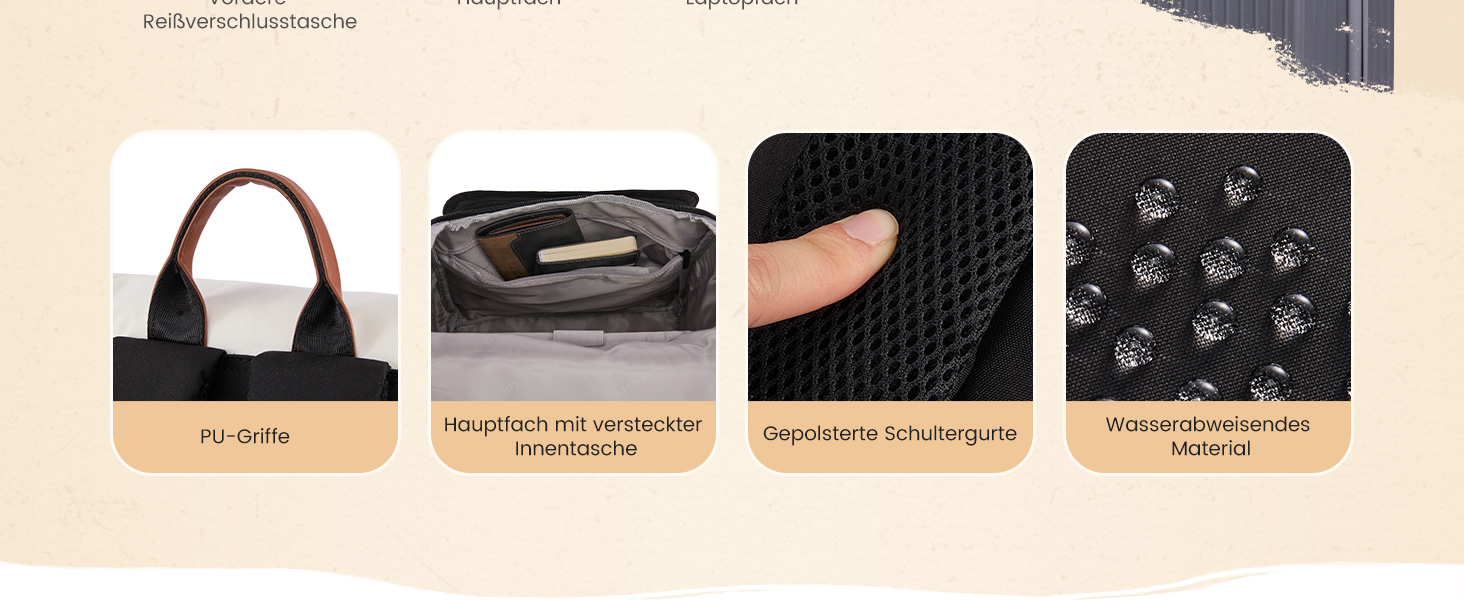 LOVEVOOK Рюкзак для дівчаток-підлітків, водовідштовхуючий рюкзак для ноутбука 15.6