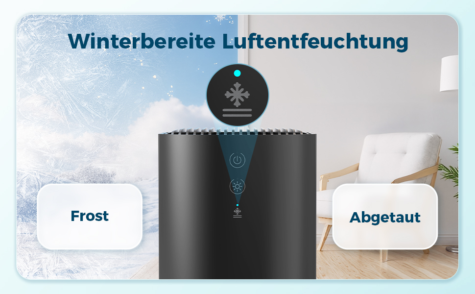 Електричний осушувач повітря AROEVE 990мл з 7-кольоровим підсвічуванням, автоматичним вимкненням та захистом від пролиття - для дому, шафи, ванної кімнати та кухні