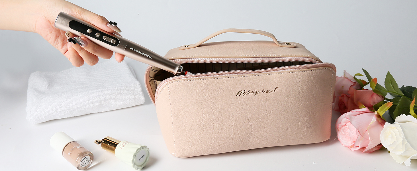 TOUCHBeauty Електрична пилка для нігтів: набір бездротовий, фрезер для манікюру та педикюру з LCD-дисплеєм, 5 швидкостей, тихий, пилозахисний, USB-зарядка (гель, акрил)