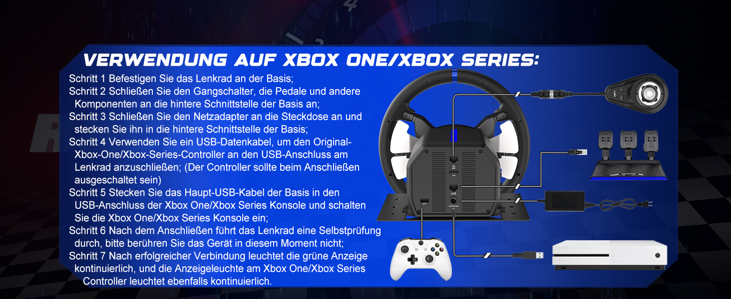 PXN V99 ігровий кермо з педалями та перемикачем передач – 3.2 Nm Force Feedback, 270°/900°, 11.8 дюймів, 4 лопаті перемикання передач, додаток Tools – кермо для PC, Xbox та PS4