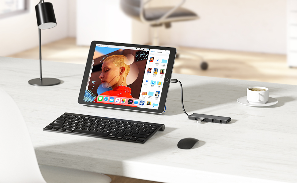 Док-станція USB-C Hub з 3 дисплеями, 2025 Upgrade: Dual 4K HDMI, VGA, 1000M Ethernet, 4 USB A 3.0/2.0, 100W PD, SD/TF, AUX 3.5mm, адаптер USB Multiport для Windows/Mac/Dell/HP та інших пристроїв з Type C (Чорний)