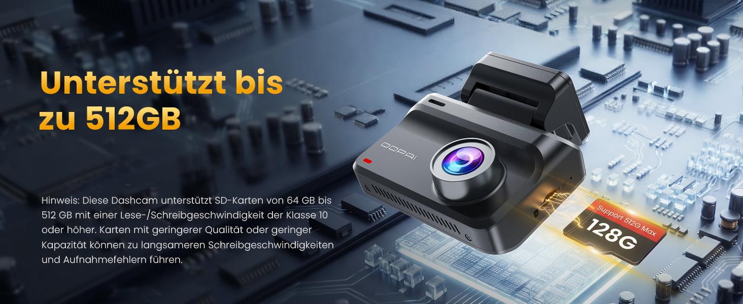 Автомобільний відеореєстратор DDPAI Z50 Pro 4K+1080P (передній та задній), 3