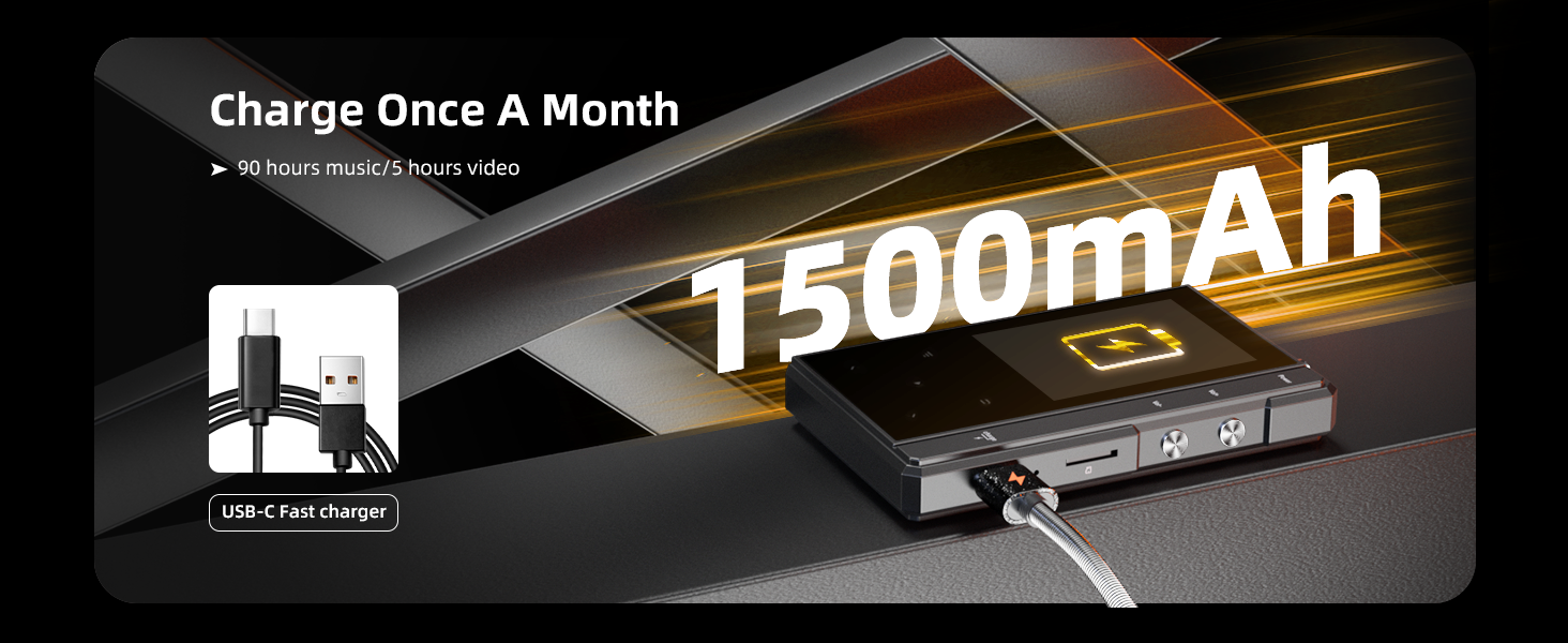 MP3-плеєр Phinitec Z6 з Bluetooth 5.0, металевим корпусом та IPS-дисплеєм 2.4