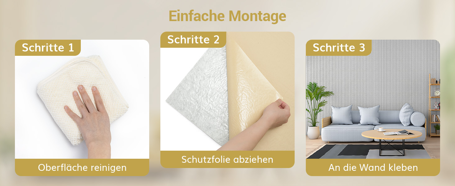 Акустичні панелі TONOR самоклеючі для звукоізоляції, шумопоглищаючі панелі для стін у студію, офіс та дім, 120x60x1.9 см, чорні (4 шт)