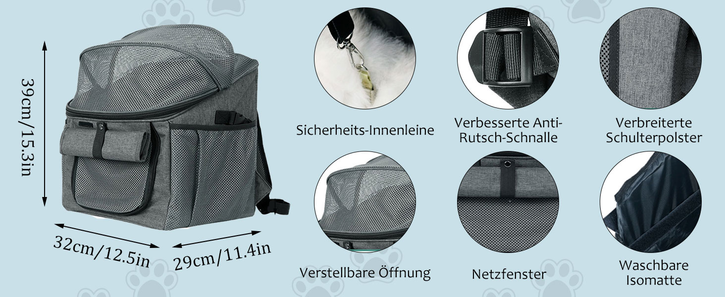 Кошик для собак на велосипед, сумка для домашніх тварин. Складаний кошик для велосипеда спереду для собак 2 в 1. Кошик для собак-рюкзак з адаптером для керма для маленьких тварин (вантажопідйомність 5 кг) (Чорний)