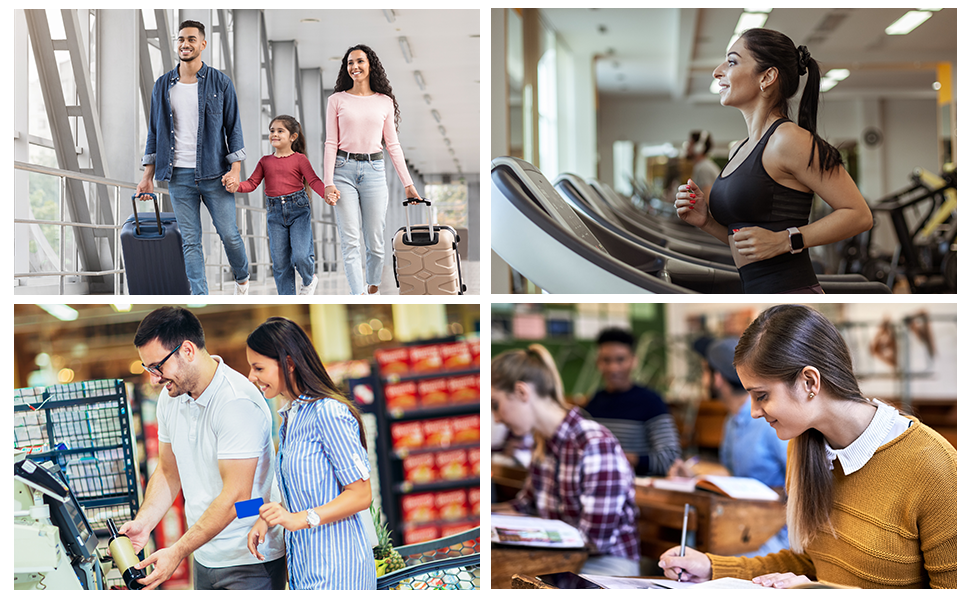 3 косметичні сумки з канвасу, органайзери для макіяжу, дорожні косметички для жінок, набір 3 шт. (Натуральний стиль)