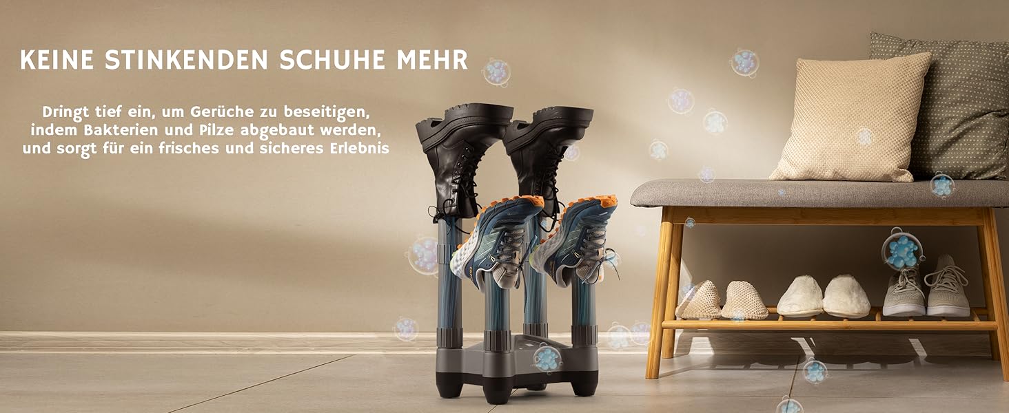 Електричний сушильник для взуття AIRTHEREAL SD20 з озоновою дезінфекцією, таймером та швидкою сушінням - для робочих, гірськолижних черевиків, кросівок та рукавичок