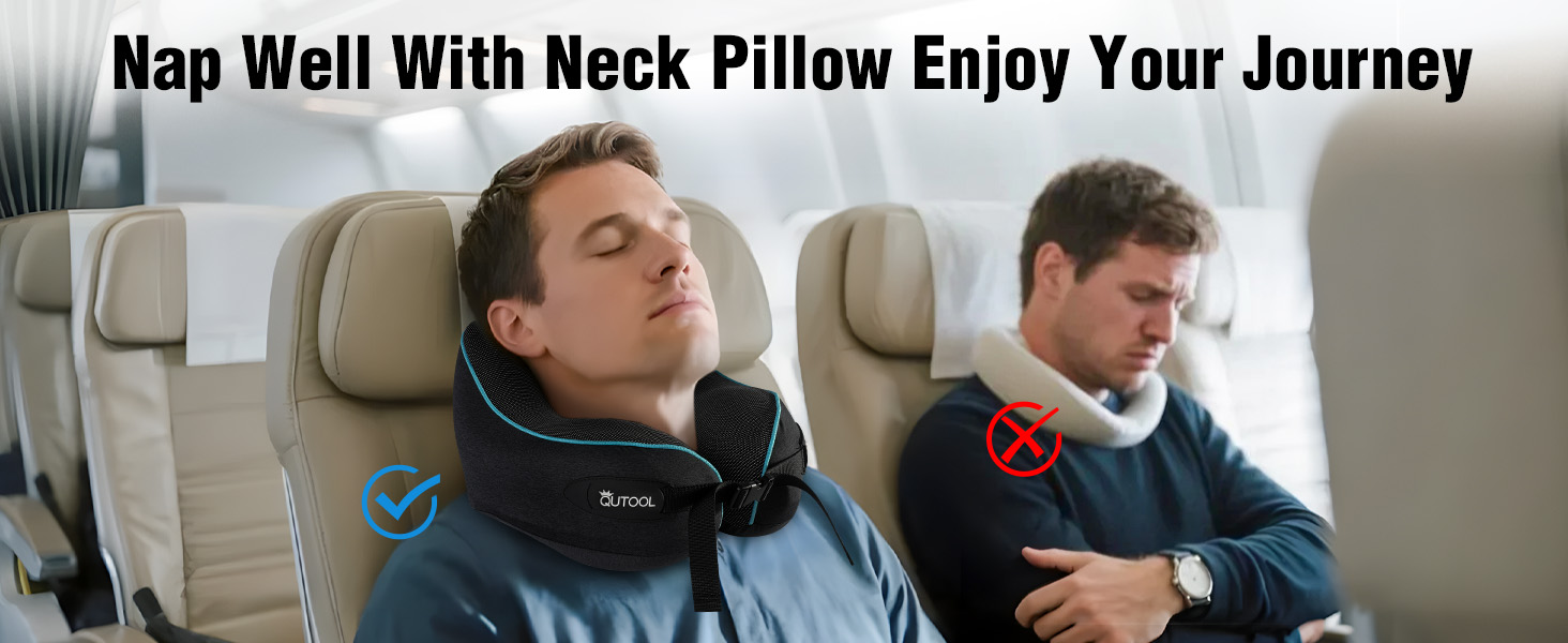 Подушка для шиї у літак Memory Foam з регульованими ремінцями, дихаючим чохлом, у вигляді «вушка» для літака, авто, поїзда. У комплекті сумка з гачком для зручного транспортування. Стандартна, для дорослих