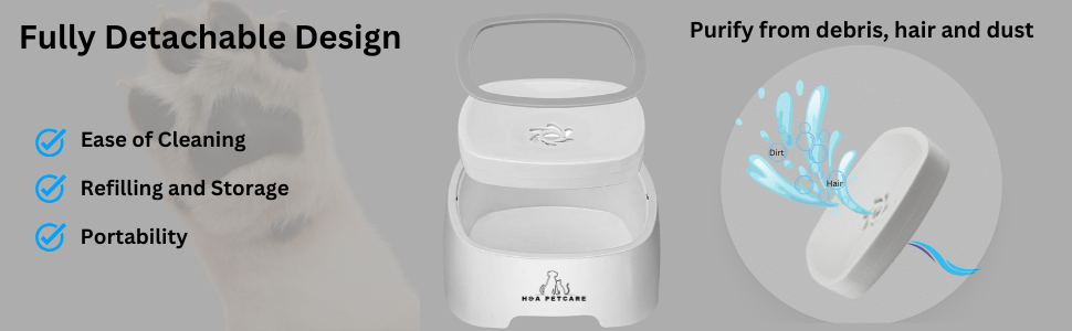 Плаваючий годівниця для води для собак і котів H&A Petcare - без розливання, повільне пиття, блакитний