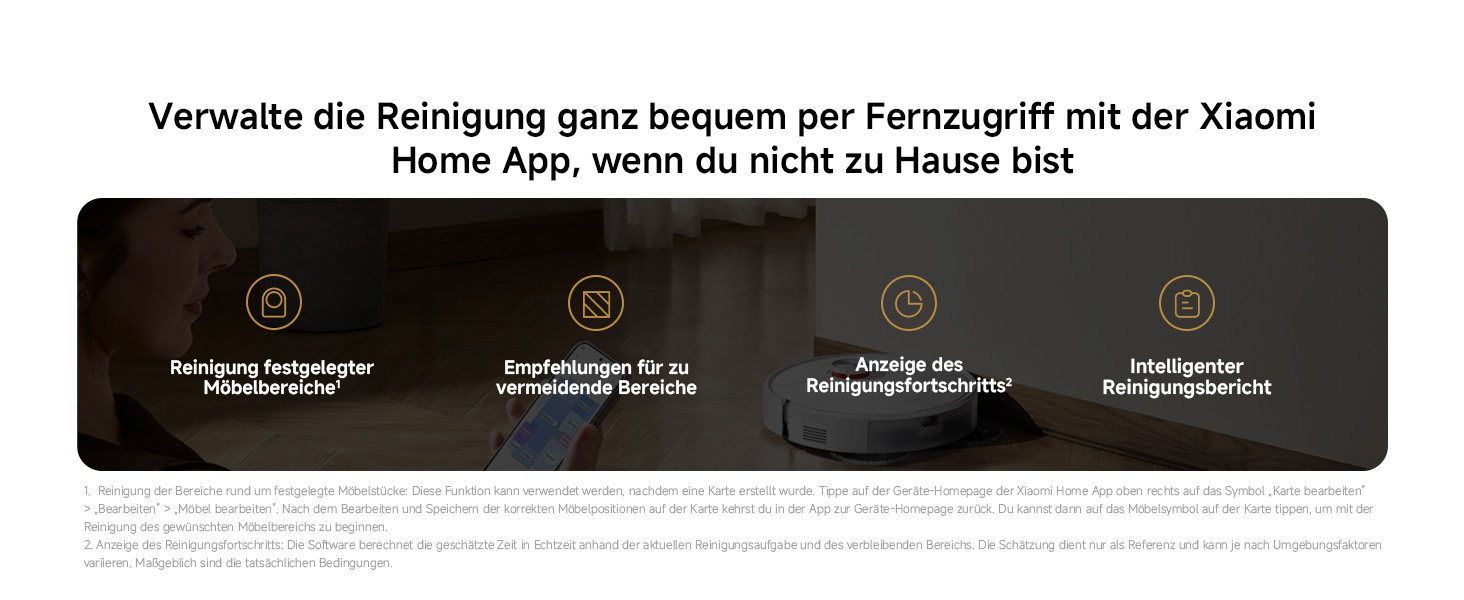Робот-пилосос Xiaomi Vacuum S40 Pro з базою самоочищення, потужність всмоктування 10 000 Па