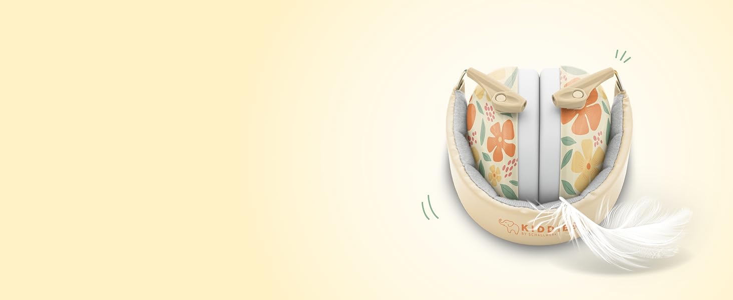 Schallwerk® Kapselgehörschutz Kiddies (Flower) - Навушники для захисту слуху дітей (Квіти) | Захист від шуму, комфорт, преміум-якість