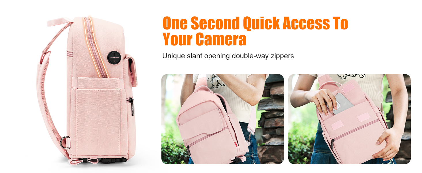 Кришка-органайзер для камери: для DSLR, беззеркальних та компактних камер, білий (рожевий, L)