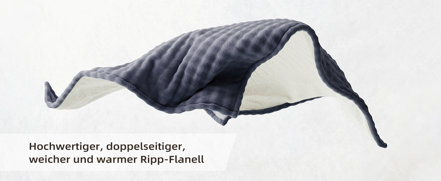 Електрична ковдра BWARM HOME 130x180 см з автовимкненням, 9 режимів нагріву, таймер на 10 годин та захистом від перегріву. Ковдра для сну та відпочинку (темно-сірий)