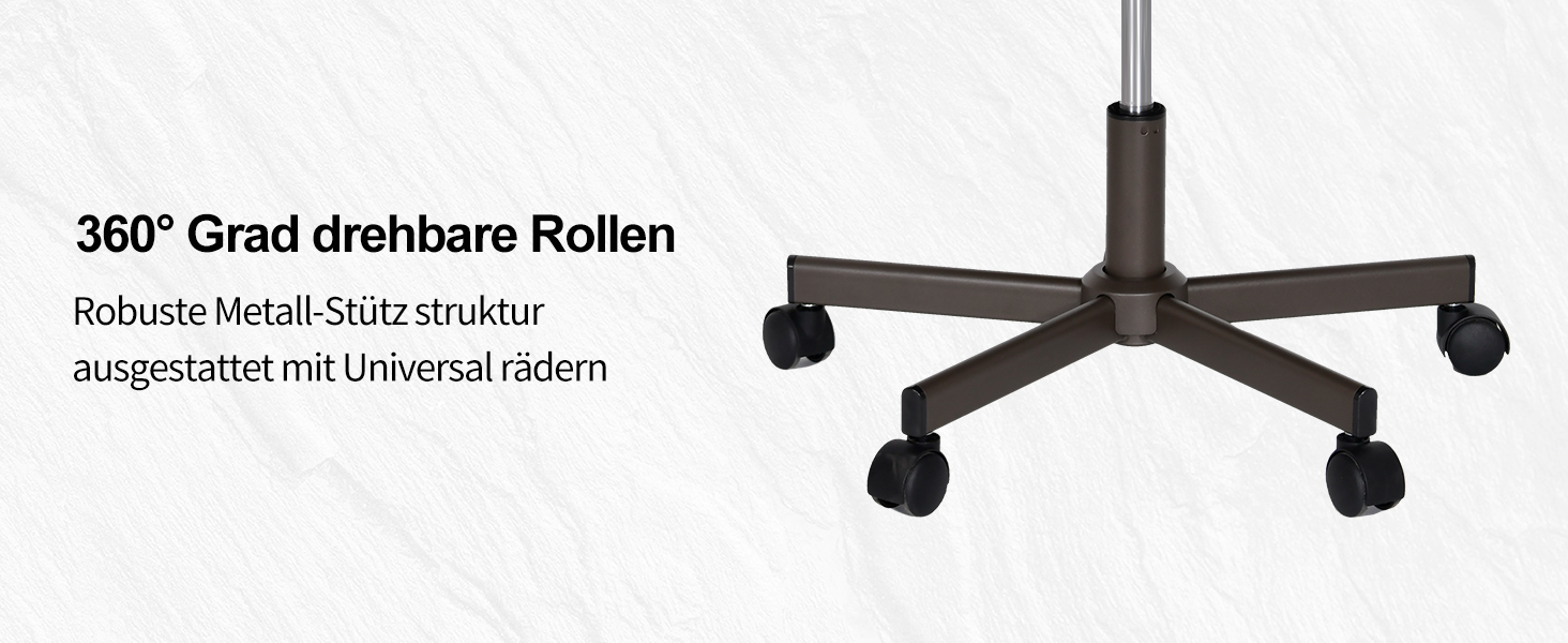 Офісне крісло Duhome з регулюванням висоти, поворот на 360°, матеріал PVC, для офісу, вітальні, спальні, коричневе