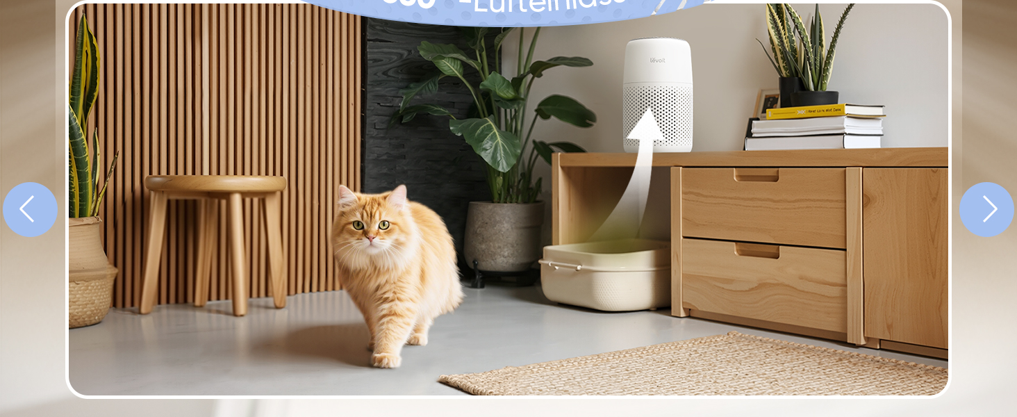 Повітряний фільтр Levoit для алергіків з ароматерапією, HEPA фільтр проти цвілі, пилу та шерсті тварин, білий, Core Mini