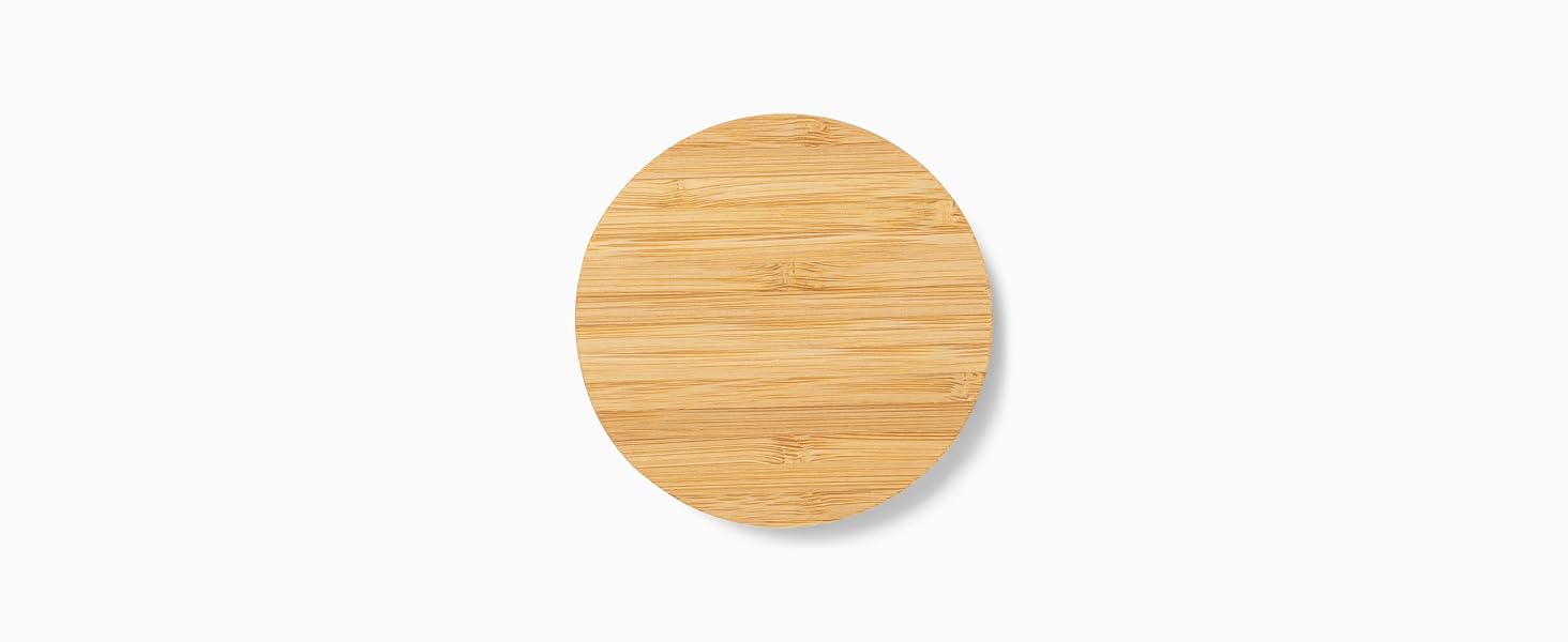 Скляні контейнери для зберігання KIVY з кришкою, 4 шт по 1200 мл - герметичні банки для продуктів, контейнери для кухні з бамбуковою кришкою