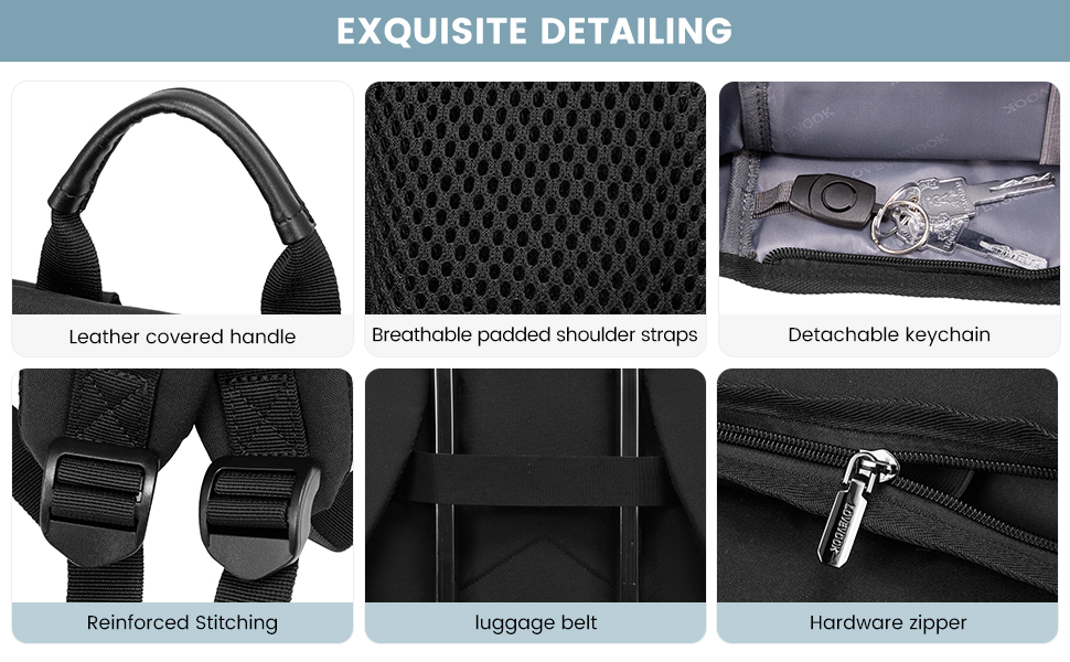 LOVEVOOK Рюкзак для жінок: елегантний, водонепроникний, 15.6