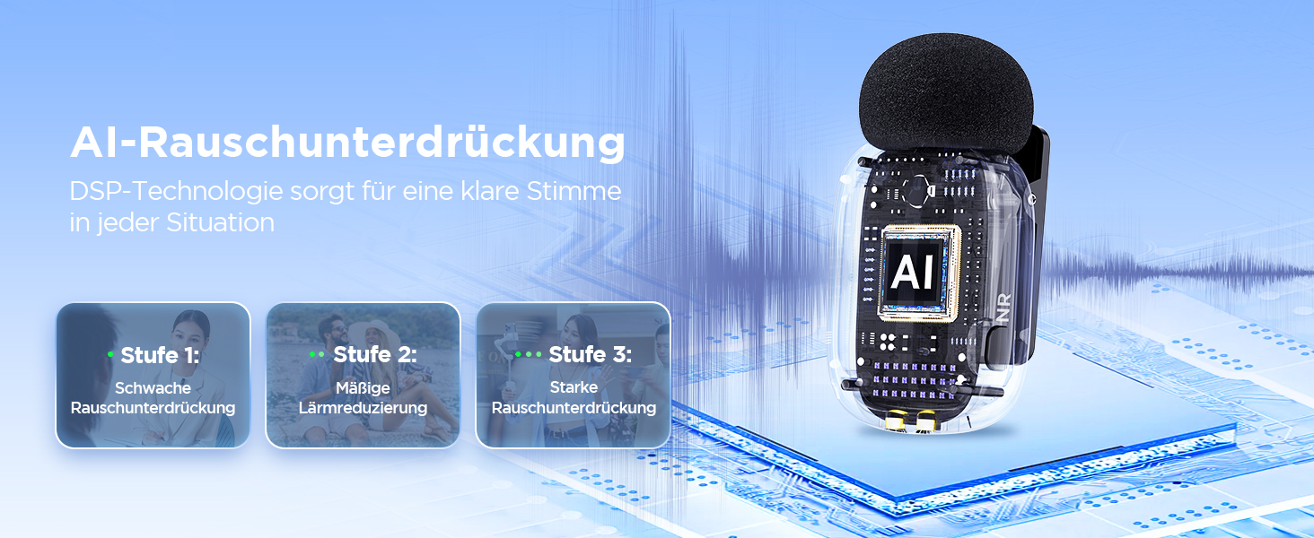 BOYA Mini 2: Бездротовий мікрофон-лавал'єр USB-C для iPhone/Android, 48kHz/24Bit, для Vlogging та TikTok